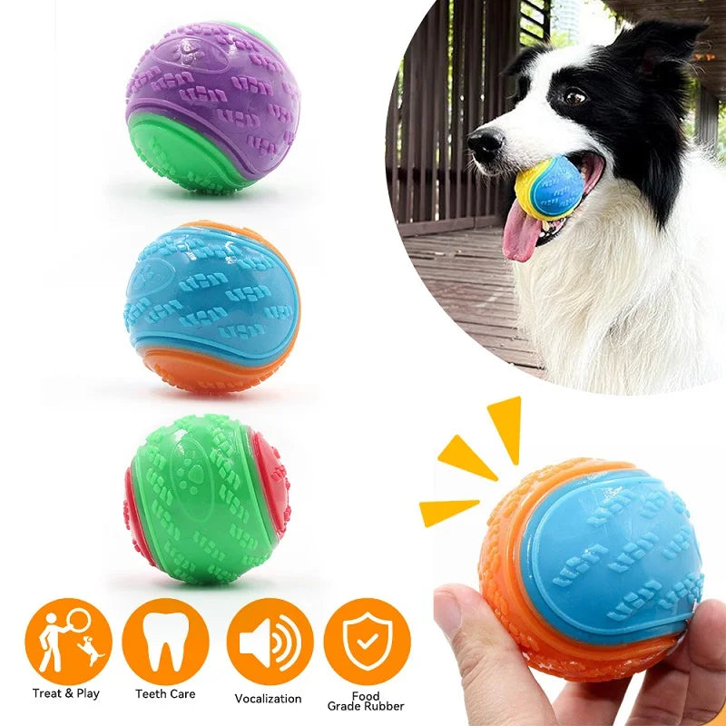 Pet Teeth Cleaning Toy – Soft Durable Dog Ball