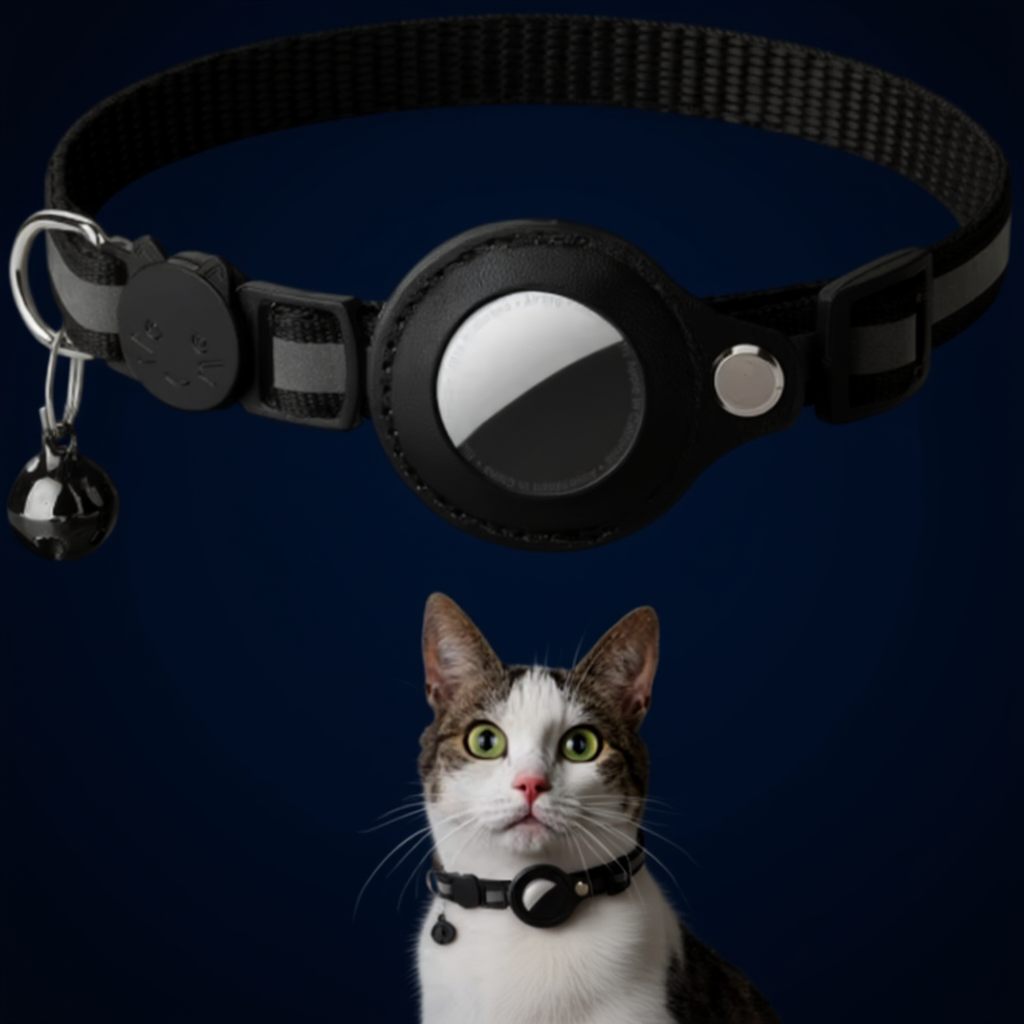 Pet Collar with AirTag Case – Reflective, Waterproof &amp; Secure 
