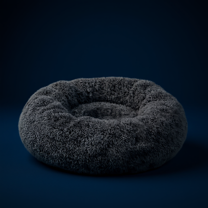 Winter Dog &amp; Cat Bed – Cozy Plush Basket Design 