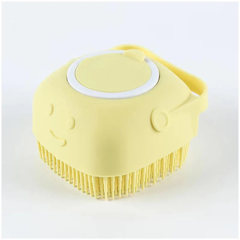 Silicone Grooming & Bath Brush for Pets