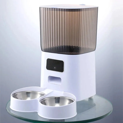 Smart Auto Feeder – Double Bowls with Camera &amp; Food Storage