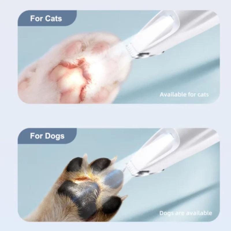 Pet Paw Shaver – Electric Clipper with Light for Cats &amp; Dogs