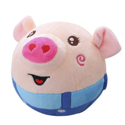 Cartoon Animals Plush Toy – USB Rechargeable Interactive Pet Ball