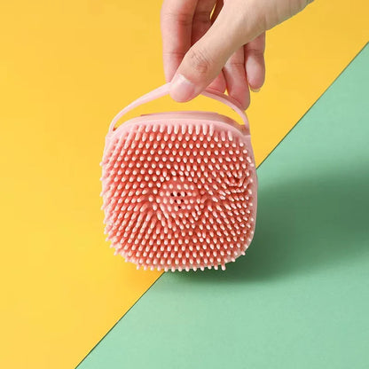 Silicone Grooming & Bath Brush for Pets
