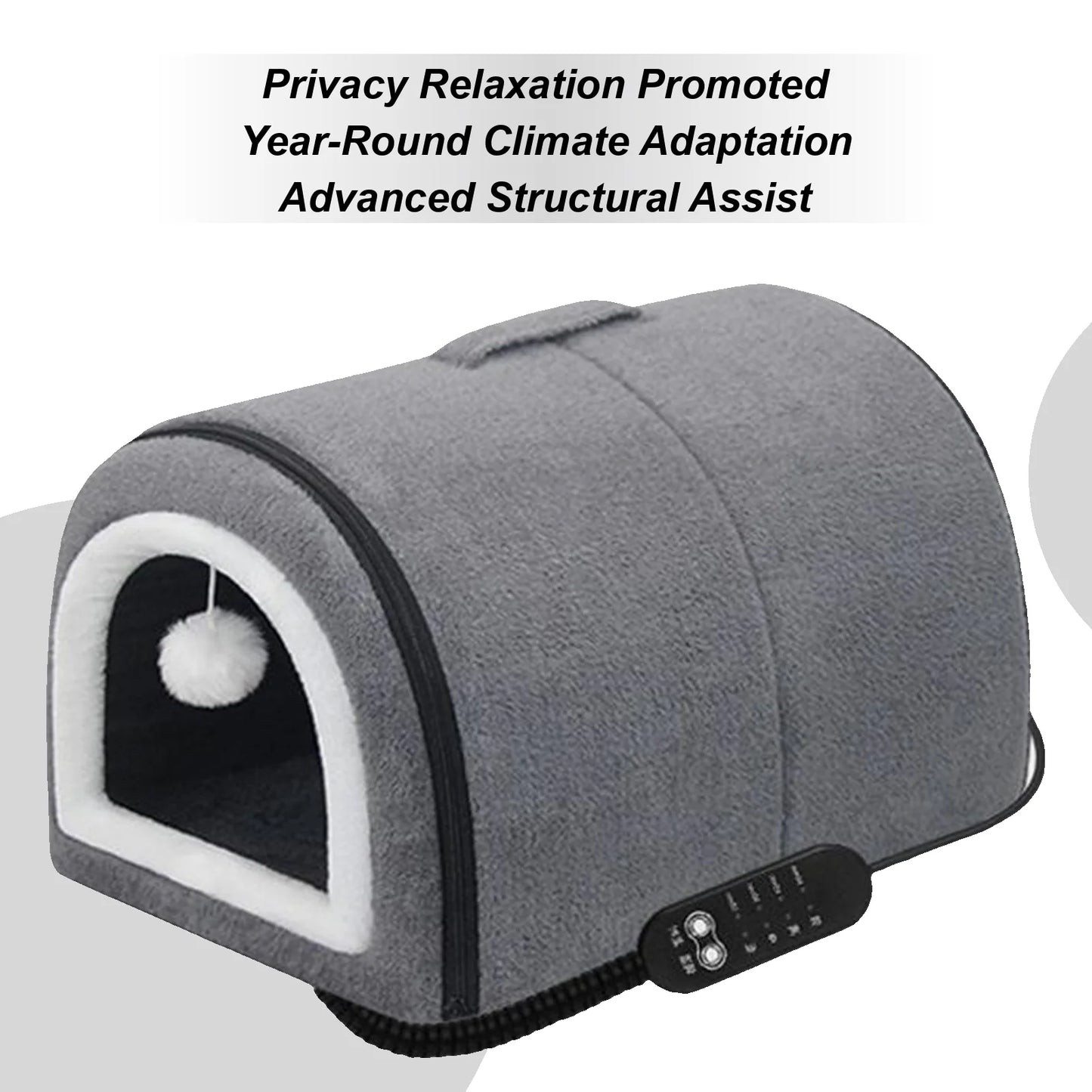 Heated Pet Bed – Cozy Nest for Cats &amp; Small Dogs 