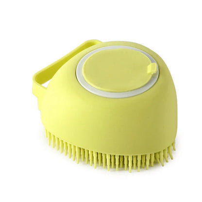Silicone Grooming & Bath Brush for Pets