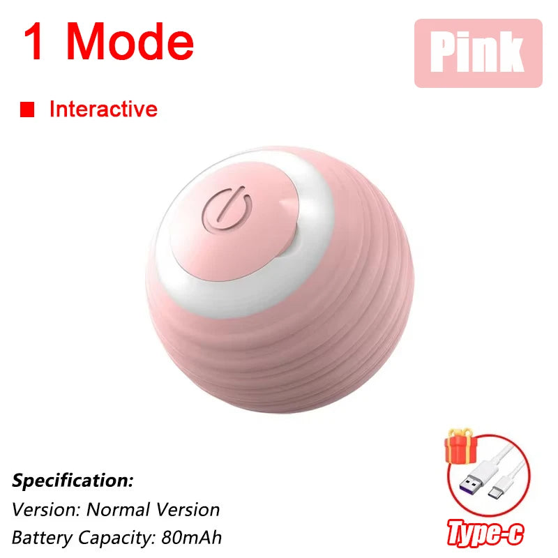 Interactive Cat Ball Toy – Rechargeable &amp; Automatic 