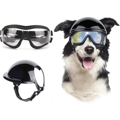Pet Motorcycle Helmet with Goggles – Safe &amp; Stylish 