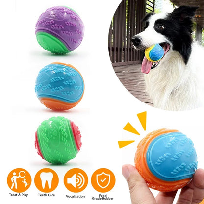 Pet Teeth Cleaning Toy – Soft Durable Dog Ball