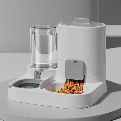 Cat Feeder &amp; Water Dispenser – No Spills, Big Capacity