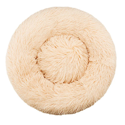 Winter Dog &amp; Cat Bed – Cozy Plush Basket Design 