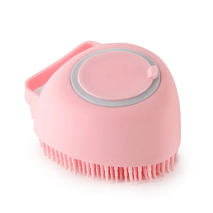 Silicone Grooming & Bath Brush for Pets