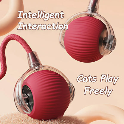 Interactive Cat Ball Toy – Rechargeable &amp; Automatic 