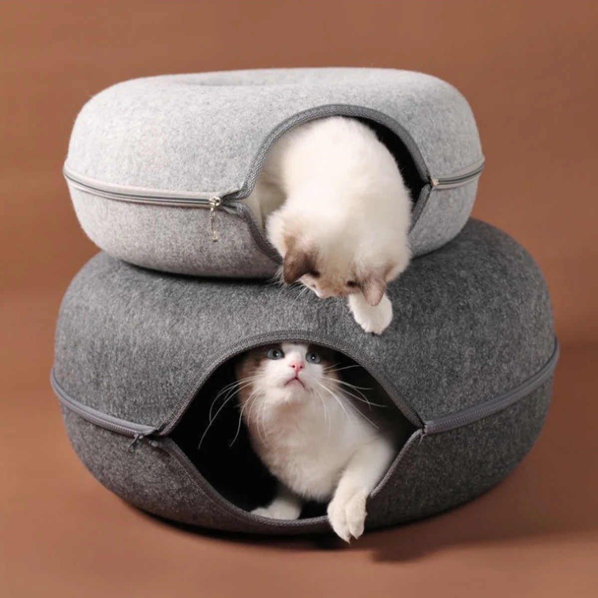 Interactive Cat House – Tunnel Bed &amp; Play Toy Combo