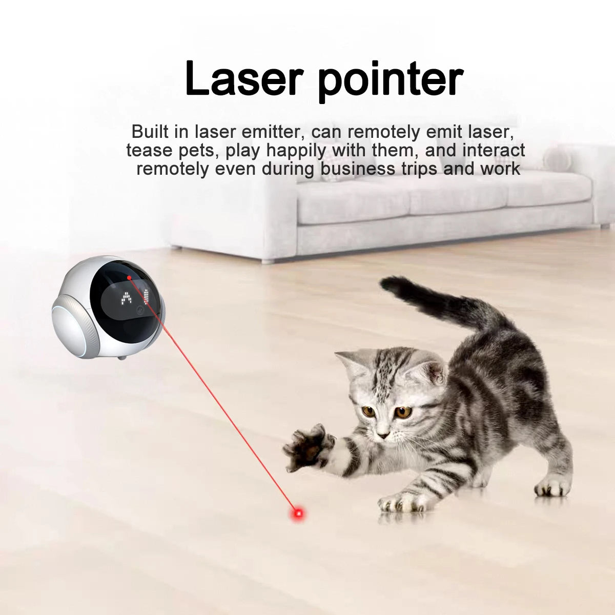 Smart Pet Camera – 5G WiFi 2K HD with Laser Tracking 