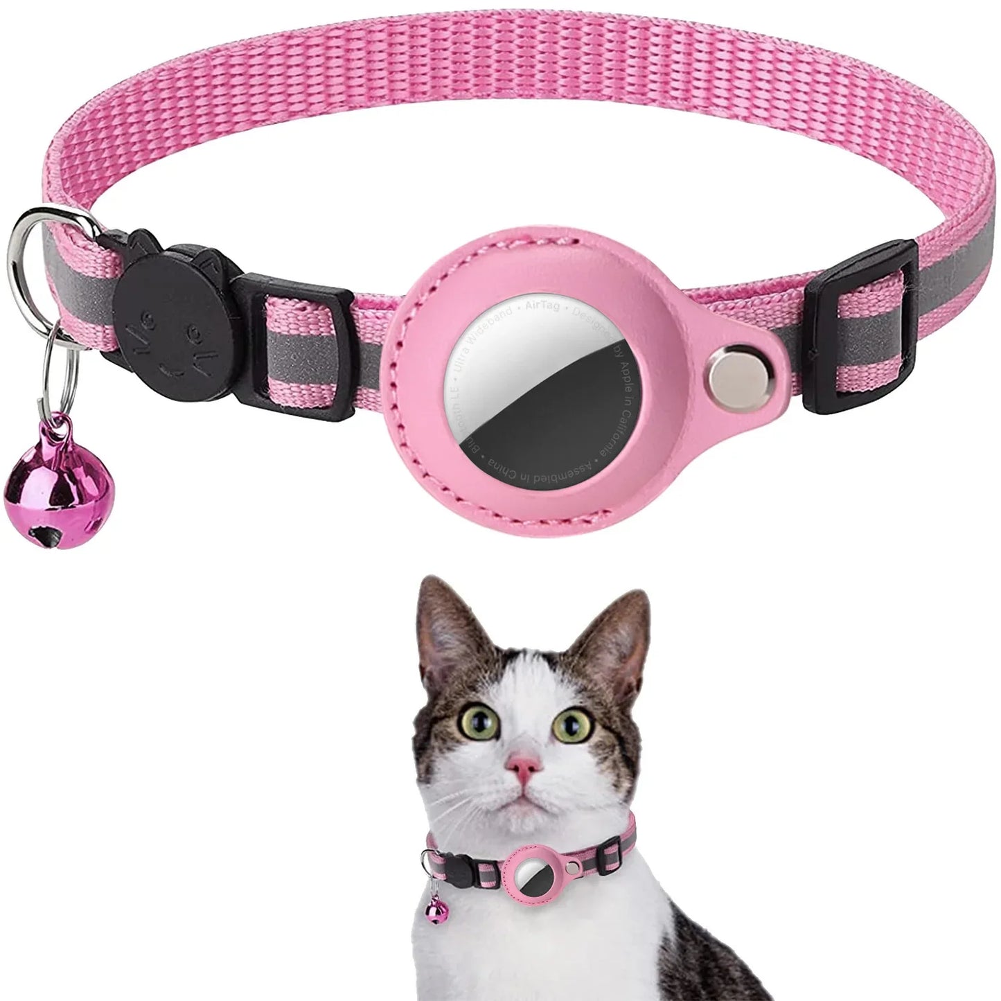 Pet Collar with AirTag Case – Reflective, Waterproof &amp; Secure 