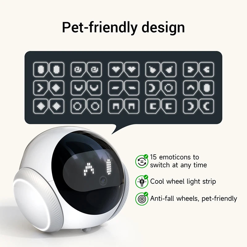 Smart Pet Camera – 5G WiFi 2K HD with Laser Tracking 