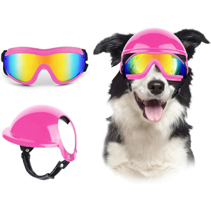 Pet Motorcycle Helmet with Goggles – Safe &amp; Stylish 