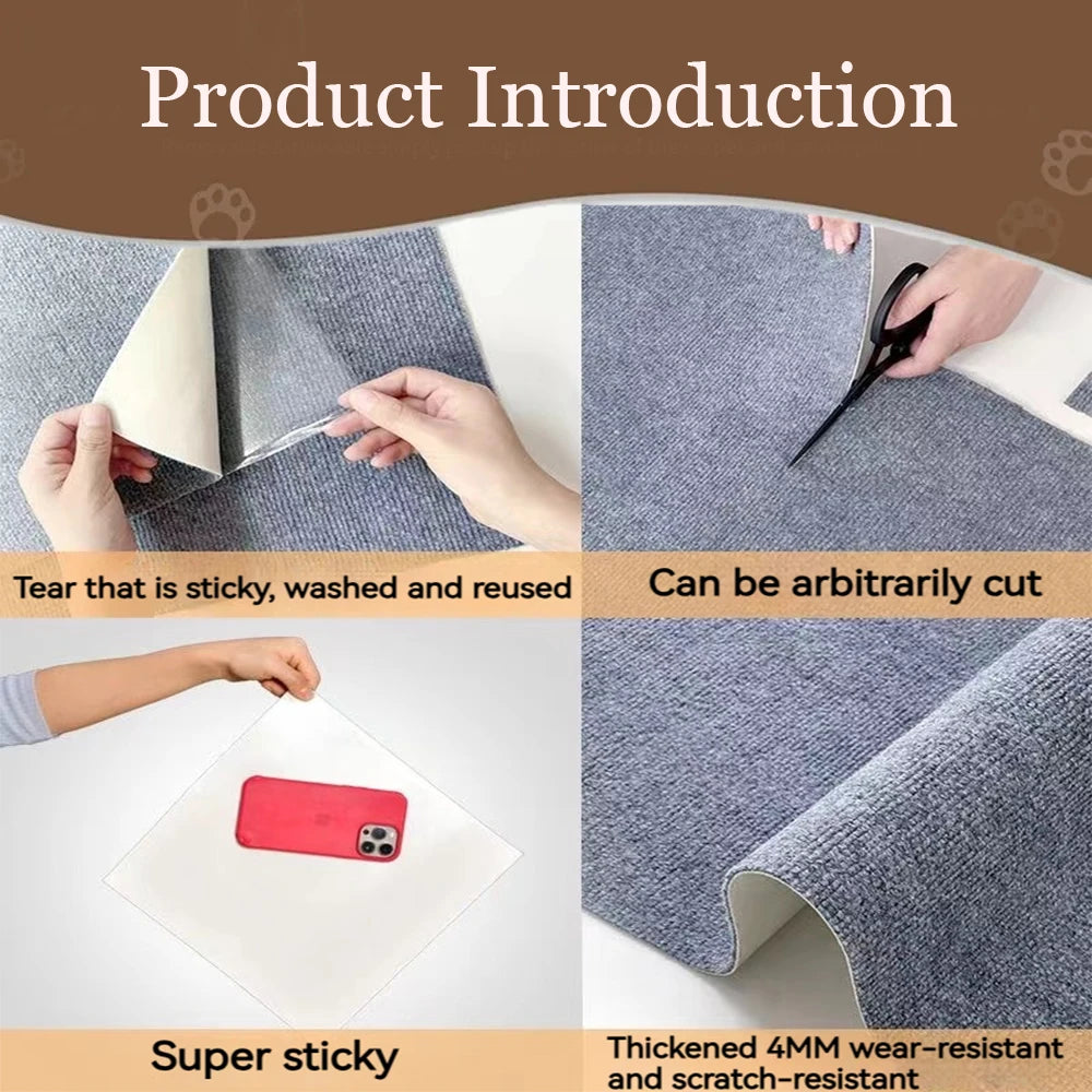 Self-Adhesive Cat Scratching Mat – Furniture Protector 
