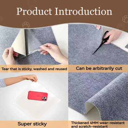 Self-Adhesive Cat Scratching Mat – Furniture Protector 