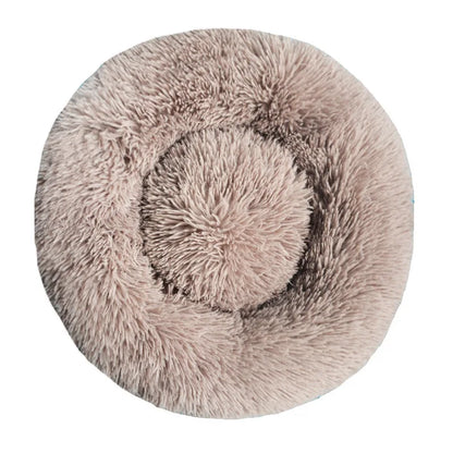 Winter Dog &amp; Cat Bed – Cozy Plush Basket Design 