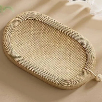Cat Scratching Bed with Game Ball – Oval Sisal Sofa Protector 