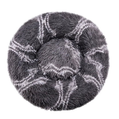 Winter Dog &amp; Cat Bed – Cozy Plush Basket Design 
