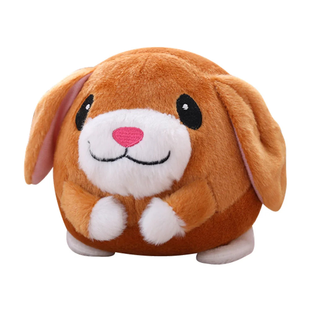 Cartoon Animals Plush Toy – USB Rechargeable Interactive Pet Ball