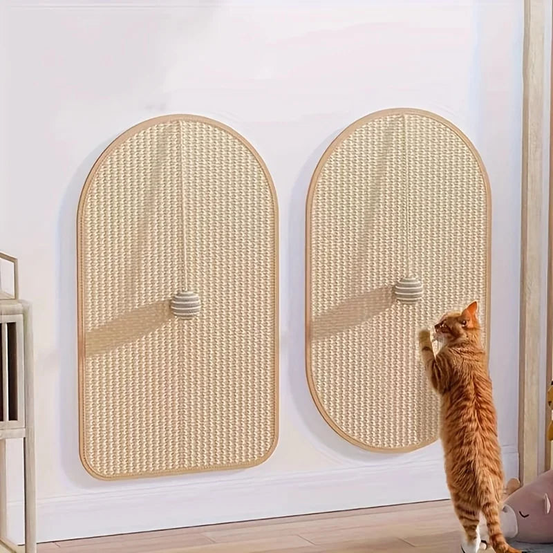 Cat Scratch Mat – Sisal Pad with Play Toy