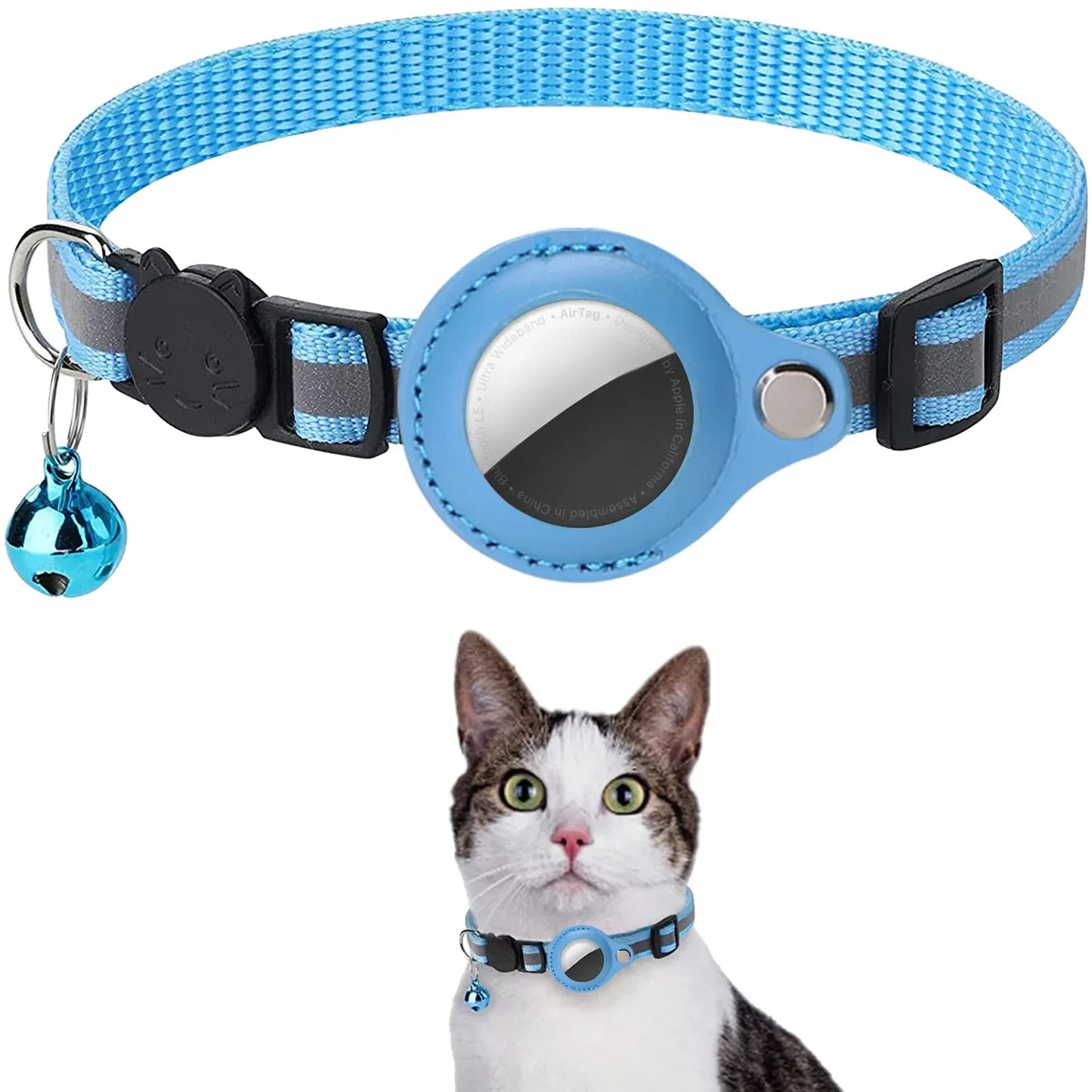 Pet Collar with AirTag Case – Reflective, Waterproof &amp; Secure 