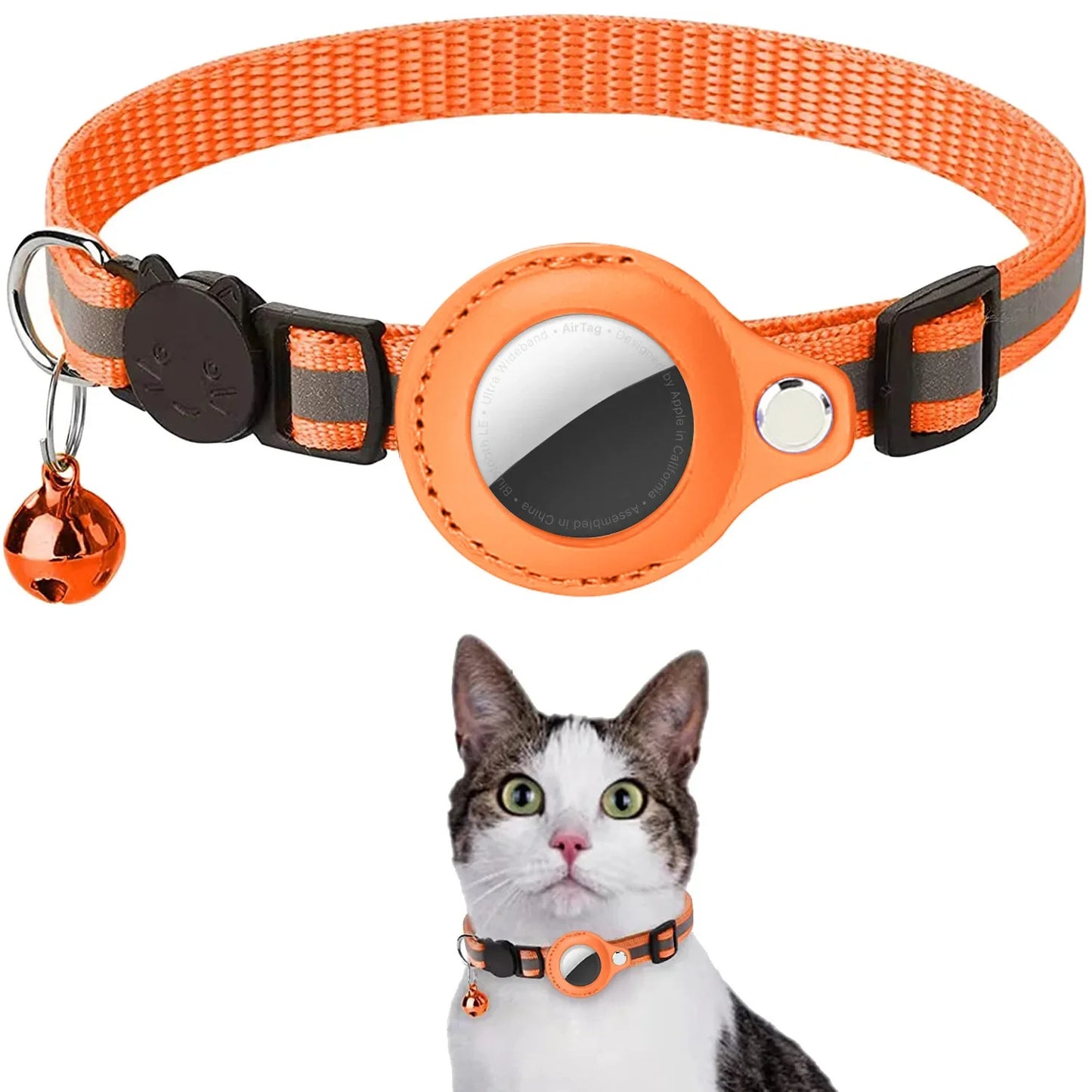 Pet Collar with AirTag Case – Reflective, Waterproof &amp; Secure 