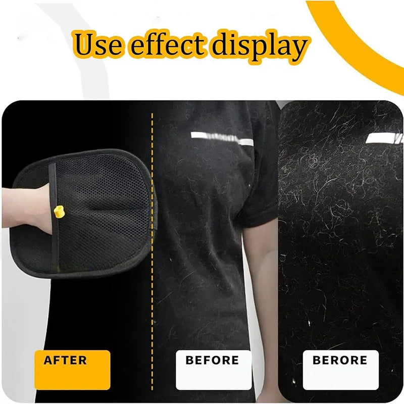 Reusable 2 in 1 Pet Grooming & Hair Removal Glove