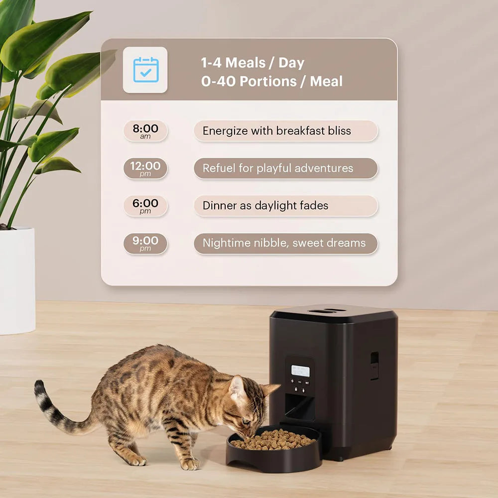 Smart Automatic Pet Feeder – Cat &amp; Dog Food Dispenser