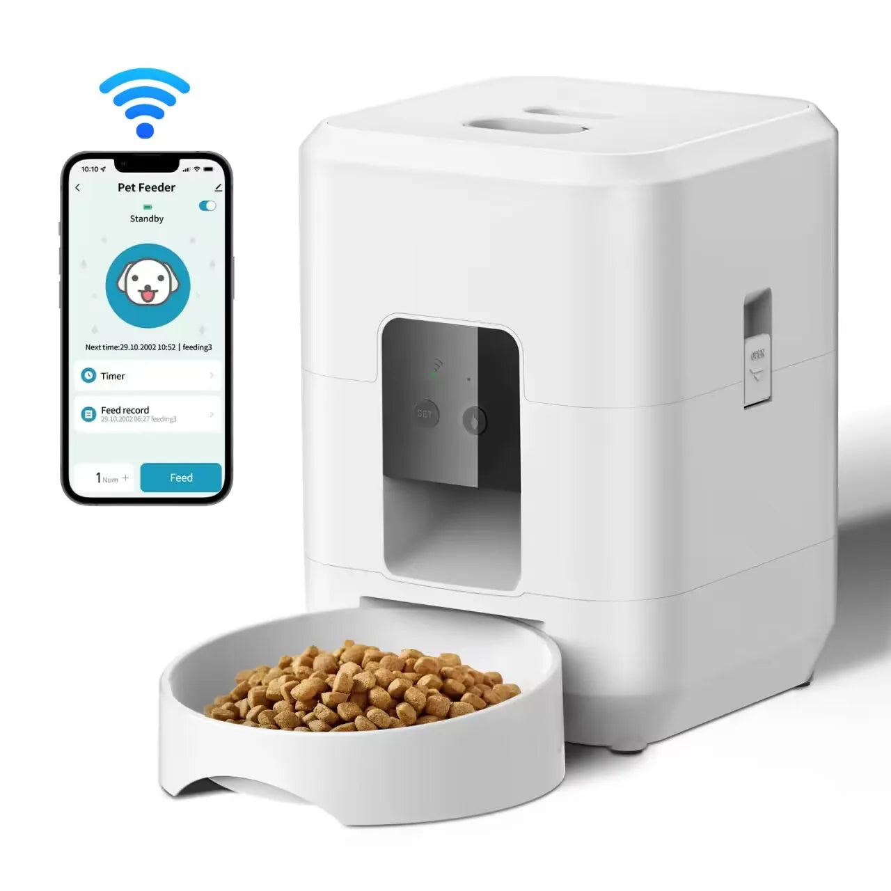 Smart Automatic Pet Feeder – Cat &amp; Dog Food Dispenser