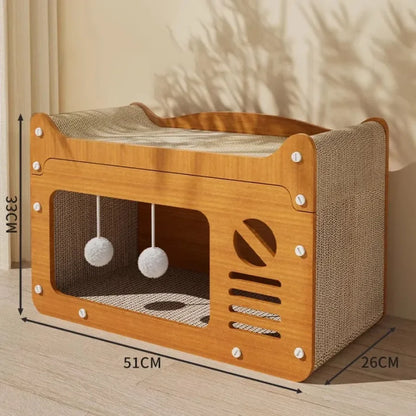 Cat Nest &amp; Scratch Sofa – Anti-Scratch Pet Toy Supplies