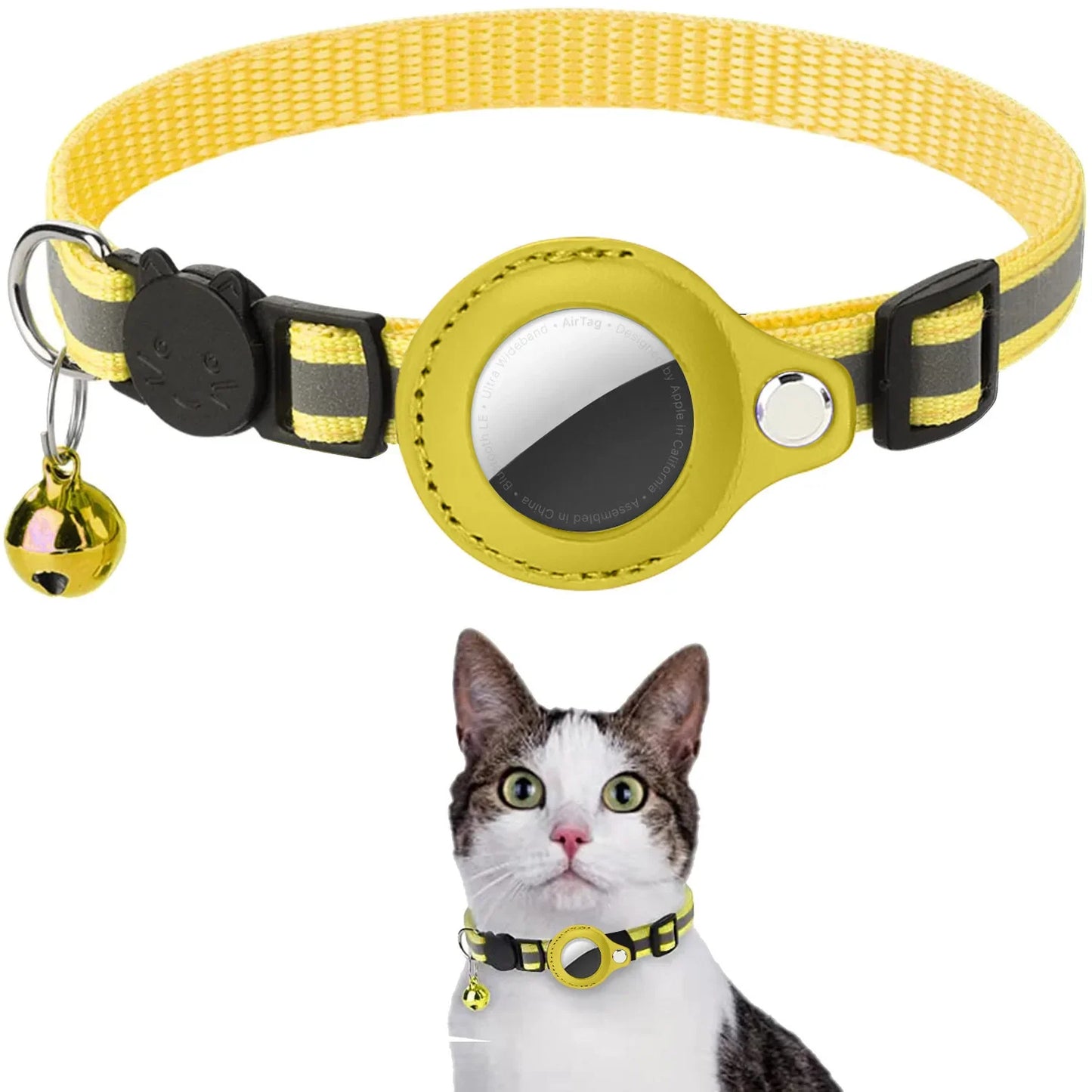 Pet Collar with AirTag Case – Reflective, Waterproof &amp; Secure 