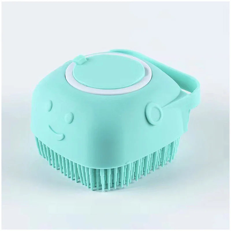 Silicone Grooming & Bath Brush for Pets