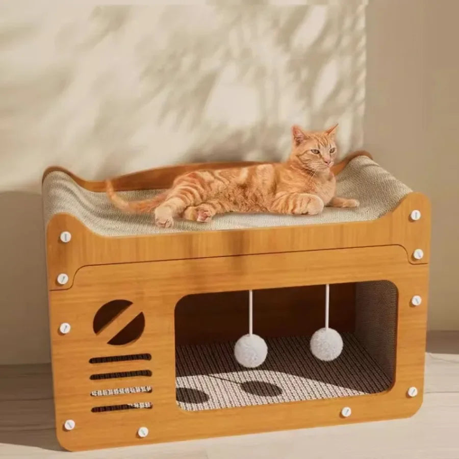 Cat Nest &amp; Scratch Sofa – Anti-Scratch Pet Toy Supplies