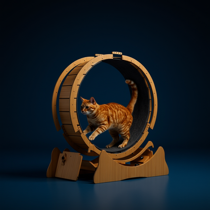 Silent Roller Pet Treadmill &amp; Cat Climbing Frame 