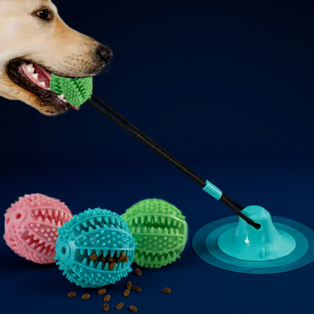 Dog Suction Cup Toy – Chew, Tug &amp; Sound Play
