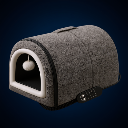 Heated Pet Bed – Cozy Nest for Cats &amp; Small Dogs 