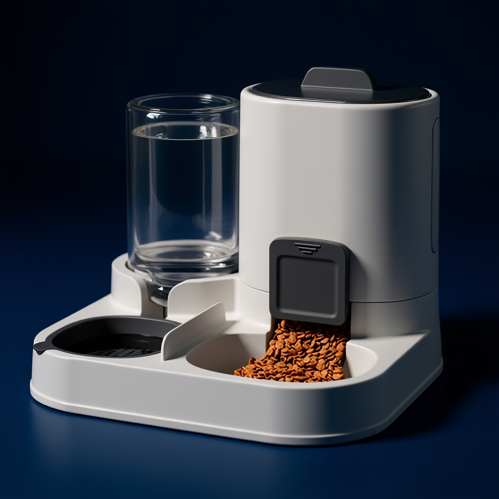 Cat Feeder &amp; Water Dispenser – No Spills, Big Capacity
