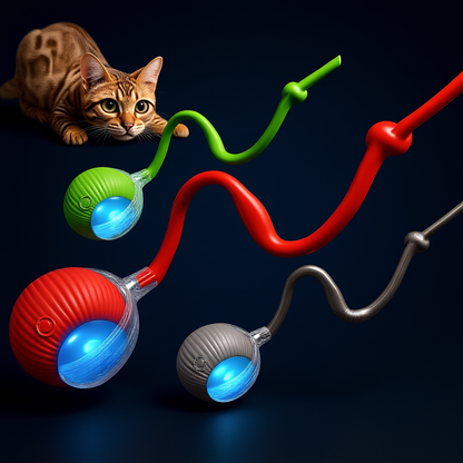 Interactive Cat Ball Toy – Rechargeable &amp; Automatic 