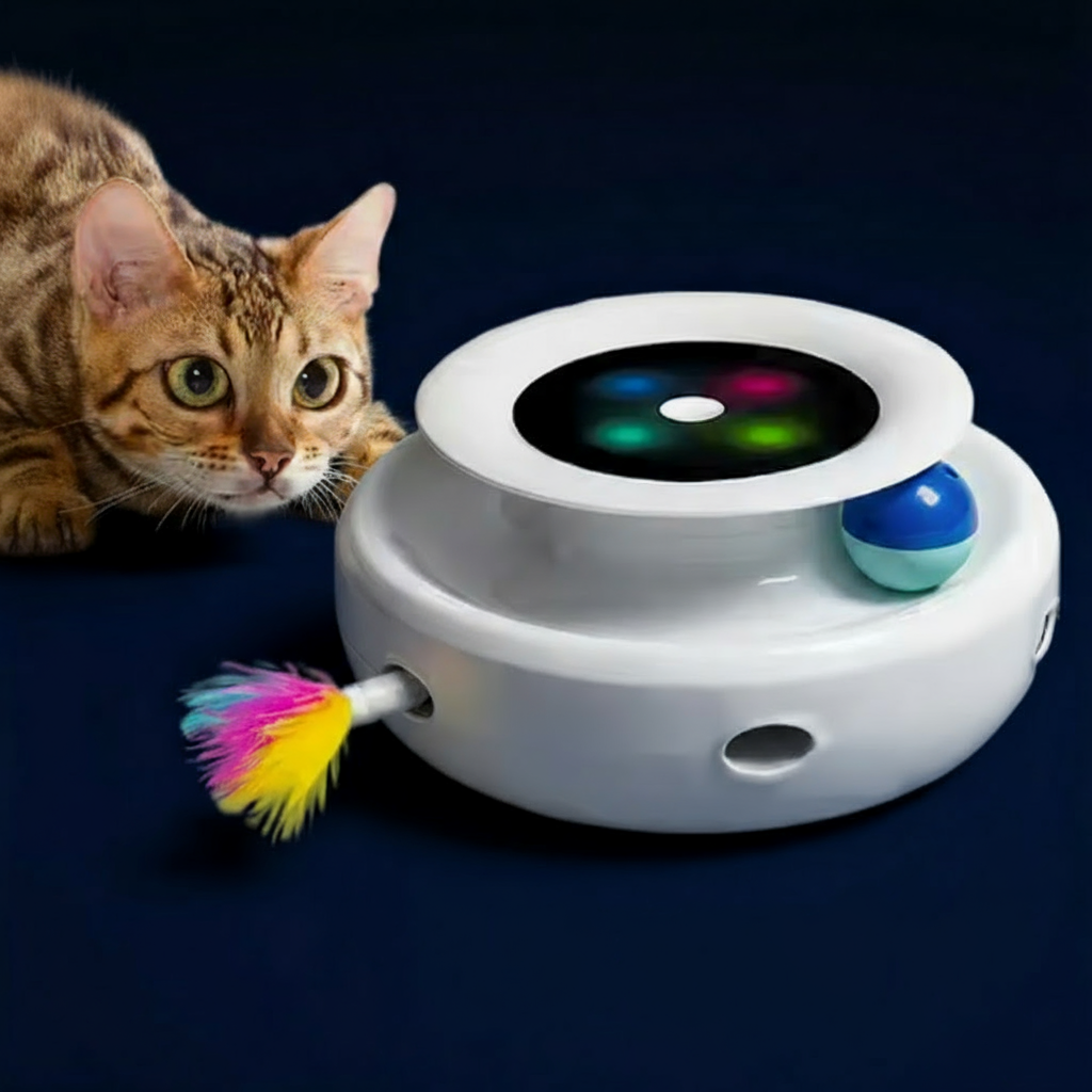 Electronic Pet Toy Set – 5 Modes Interactive for Cats &amp; Dogs
